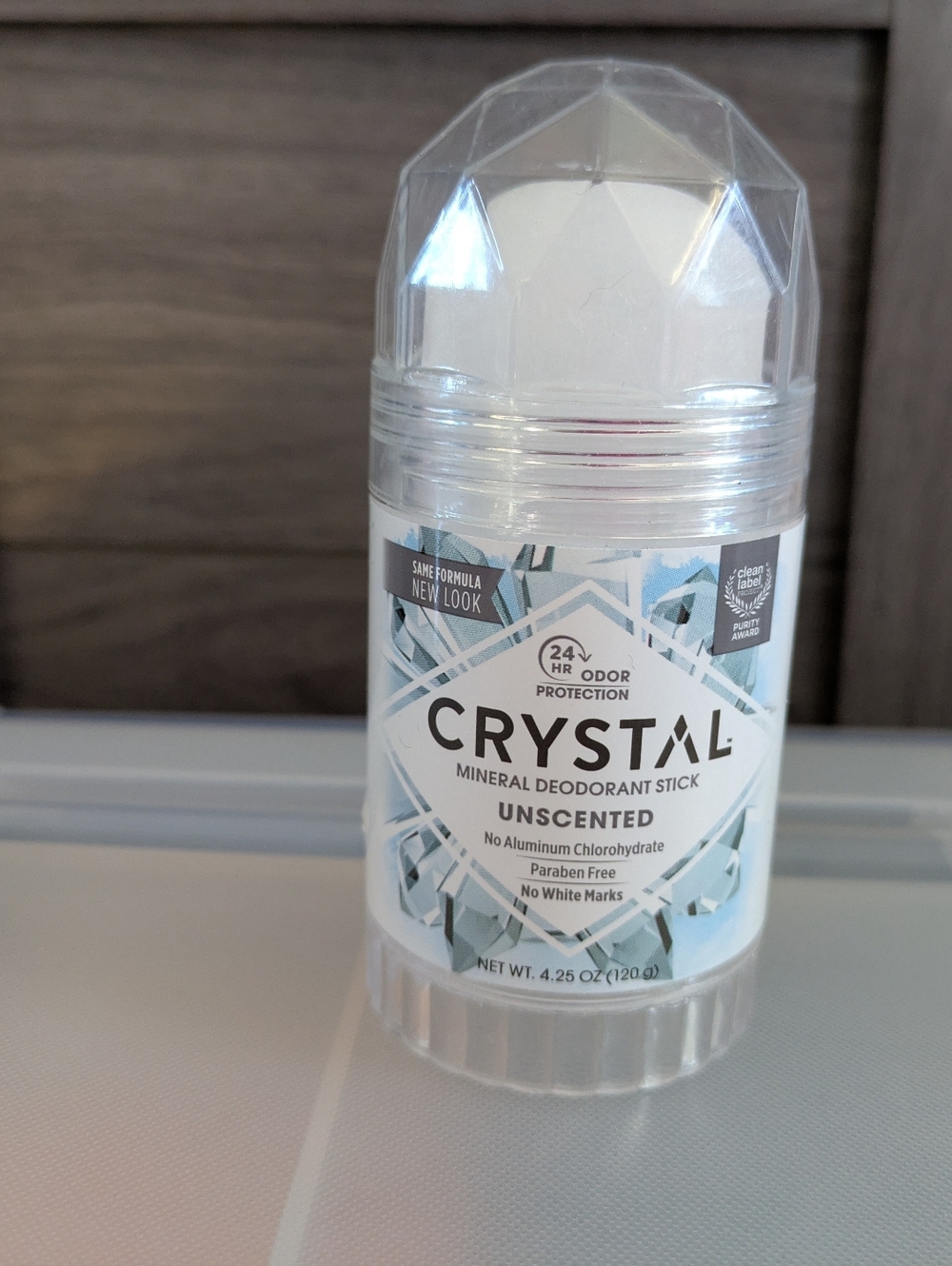 Crystal Natural Mineral Deodorant Stick Unscented 4.25 Ounces Clean Label Vegan